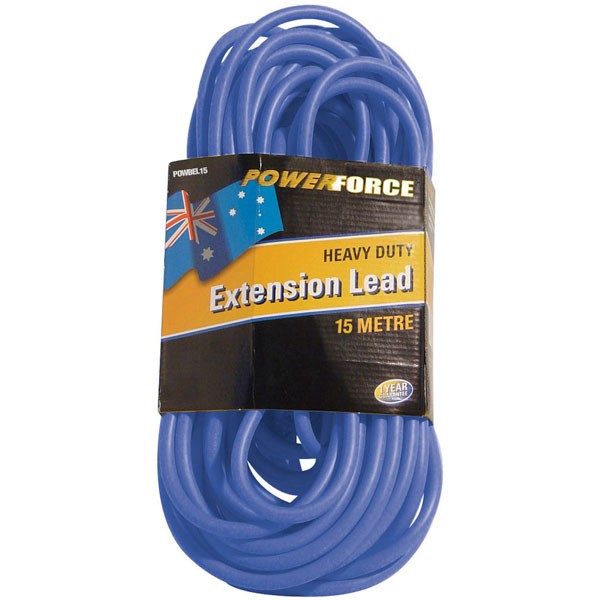 Extension Lead, 15M 15A, Blue