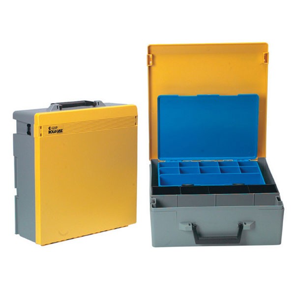 Rolacase With Quick Kit, Grey With Yellow Lid