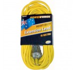 Extension Lead, 15M 10A, Yellow