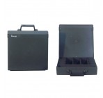 Rolacase With 6 Dividers, Charcoal With Charcoal Lid
