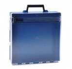 Rolacase Without Dividers, Blue With Clear Lid