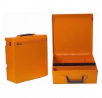 Rolacase With Liftout Tray, Orange With Orange Lid